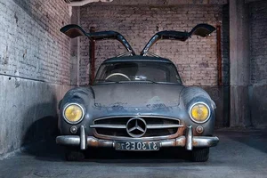 Rare 1956 Mercedes-Benz 300 SL Gullwing Barn Find W198 Sold at Artcurial Auction in Paris for Record Price-4