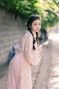 Gentle Smile in Sunlight: Girl, Goose, and a Peaceful Moment-9