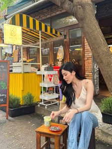 Natural Beauty: Serene Portrait of a Young Woman in Warm Sunlight-2