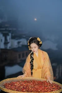 Ethereal Hanfu Beauty: Zhou Feng Qin in YiTuYu Art Language Vol.8913-1