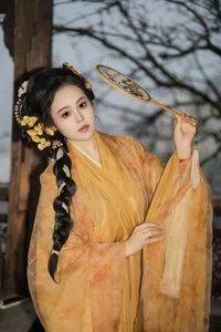 Ethereal Hanfu Beauty: Zhou Feng Qin in YiTuYu Art Language Vol.8913-16