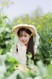 Golden Hour Glow: Ethereal Portrait Photography in Sun-Drenched Flower Fields – Art Language Vol.9109 featuring Model Xiao Yi-19