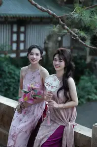 Enchanting Vietnamese Beauty: A Graceful Portrait in Modern Traditional Dress and Fan-10