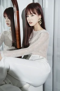 Artistic Floral Portrait Series featuring Hua Fu Tian Tong: YiTuYu Art Language Vol.9144 - Elegant Girl and Flower Photography Collection-8