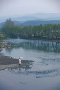 Timeless Elegance of Yi Ming in Art Language Vol.8869 - A Poetic Riverside Muse-8