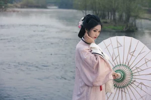 Timeless Elegance of Yi Ming in Art Language Vol.8869 - A Poetic Riverside Muse-1