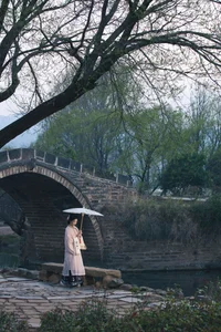 Timeless Elegance of Yi Ming in Art Language Vol.8869 - A Poetic Riverside Muse-19