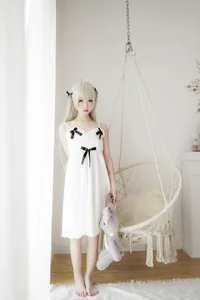 Stunning Sora Kasugano White Dress Cosplay by Shi Wan Zhen Zhi Fu Te - Elegant Yosuga no Sora Anime Photography Collection-22