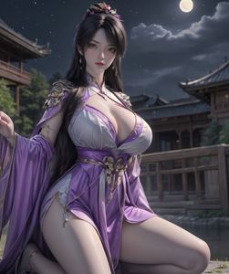 AI Generated: Enchanting Beauty Under Moonlight-17