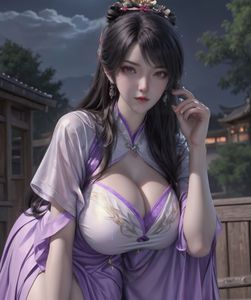 AI Generated: Enchanting Beauty Under Moonlight-3