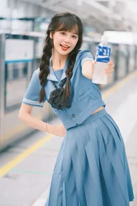 Urban Chic Subway Portrait Photography Featuring Xia Yu Xiao Nian in YiTuYu Art Language Vol.9383 – Aesthetic Transit Style Inspiration-10