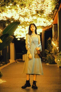 Elegant Moonlight Photography: YiTuYu Art Language Vol.9152 featuring Model Jian Xiao Cheng (44 High-Quality Images)-17