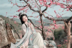Spring Muse in Hanfu YiTuYu Art Language Vol.8879 Da Wai Wai Ge-10