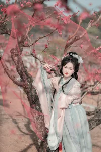Spring Muse in Hanfu YiTuYu Art Language Vol.8879 Da Wai Wai Ge-33