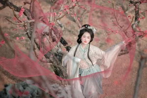 Spring Muse in Hanfu YiTuYu Art Language Vol.8879 Da Wai Wai Ge-7