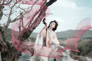 Spring Muse in Hanfu YiTuYu Art Language Vol.8879 Da Wai Wai Ge-30