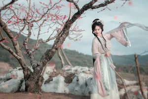 Spring Muse in Hanfu YiTuYu Art Language Vol.8879 Da Wai Wai Ge-31