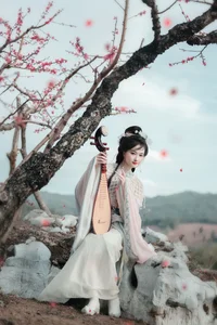 Spring Muse in Hanfu YiTuYu Art Language Vol.8879 Da Wai Wai Ge-16