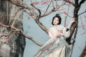 Spring Muse in Hanfu YiTuYu Art Language Vol.8879 Da Wai Wai Ge-43