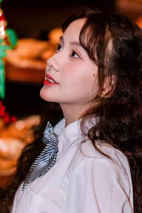 VGU No.142: Captivating Female Student in Uniform Captures Youthful Serenity-4