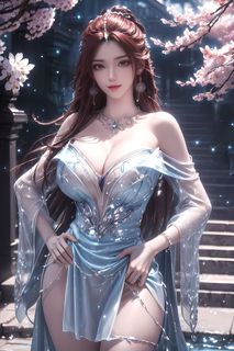 AI Generated Kuzan: Stunning Fairy Ye Qingxian in Perfect World Part01-13