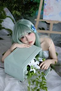 Ethereal Nature Portrait Photography: Duo Jin Sha Yu Zui Li in Art Language Vol.9287 – Aesthetic Moss-Inspired Fashion Editorial-0