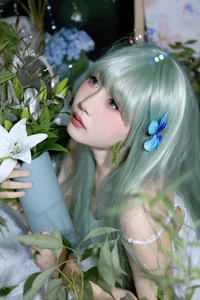 Ethereal Nature Portrait Photography: Duo Jin Sha Yu Zui Li in Art Language Vol.9287 – Aesthetic Moss-Inspired Fashion Editorial-14