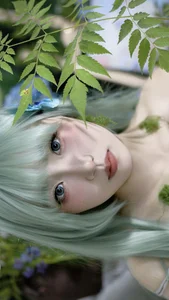 Ethereal Nature Portrait Photography: Duo Jin Sha Yu Zui Li in Art Language Vol.9287 – Aesthetic Moss-Inspired Fashion Editorial-12