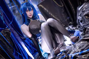 Coser Hoshilily as Azur Lane New Jersey: Enchanting Bunny Garden Beauty!-19