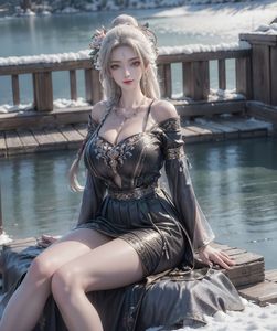AI Generated Zhu Xian Xiaobai: Enchanting Ice Lake Goddess (73P)-23