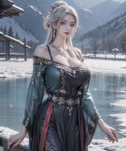 AI Generated Zhu Xian Xiaobai: Enchanting Ice Lake Goddess (73P)-26