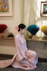Experience the Charm of Hanoi Spring: Traditional Ao Dai Fashion in the Heart of Vietnam's Capital-17