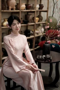Experience the Charm of Hanoi Spring: Traditional Ao Dai Fashion in the Heart of Vietnam's Capital-1