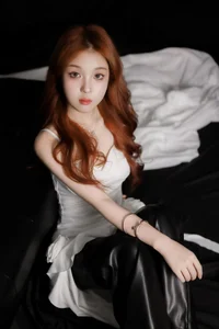 Stunning Artistic Portrait Photography of Momo Wu - YiTuYu Art Language Vol.9280 Featuring Vibrant Red and White Aesthetics-2