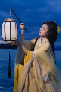 Elegant Moonlight Portrait Series: YiTuYu Art Language Vol.9290 Featuring Model Tian Tian – Aesthetic Photography Collection-7