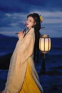 Elegant Moonlight Portrait Series: YiTuYu Art Language Vol.9290 Featuring Model Tian Tian – Aesthetic Photography Collection-10