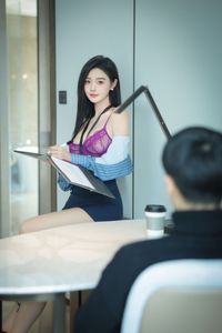 Candy Tangtang Modern OL Secretary Professional Elegance and Allure in Office Style-5