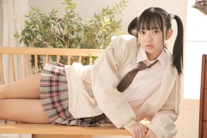 Stunning Portrait Gallery of Yui Iruma in Classic Blue Swimwear - LOVEPOP Photoset 20 Featuring Minimalist Style and Elegant Posing-22