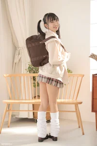 Stunning Portrait Gallery of Yui Iruma in Classic Blue Swimwear - LOVEPOP Photoset 20 Featuring Minimalist Style and Elegant Posing-7