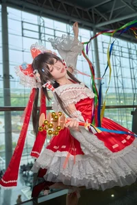 Ethereal Reimu Cosplay by Hua Qi Hana at Firefly Comic-Con Part01-34
