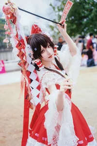 Ethereal Reimu Cosplay by Hua Qi Hana at Firefly Comic-Con Part01-19