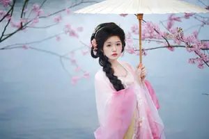 Zi Yu's Ethereal Beauty Amidst Cherry Blossoms – A YiTuYu Art Language Vol.8834 Masterpiece-8