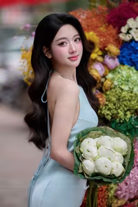 VGU No.146: Enchanting Vietnamese Beauty A Vision of Grace and Elegance with Fresh Blooms-3