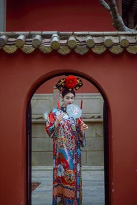 Timeless Elegance of Man Li by the Red Wall - YiTuYu Vol.8871-19