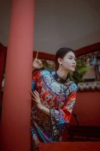 Timeless Elegance of Man Li by the Red Wall - YiTuYu Vol.8871-1