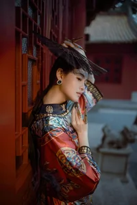 Timeless Elegance of Man Li by the Red Wall - YiTuYu Vol.8871-34