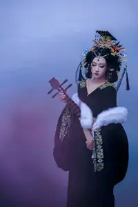 YiTuYu Vol.8704 Xiao Hong: Mysterious Traditional Beauty with Pipa by the Lake-4