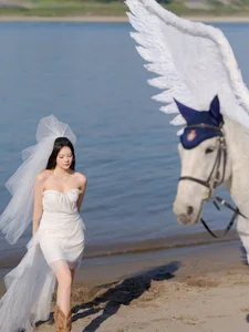 Ethereal Pegasus Muse by the Sea - YiTuYu Art Language Vol.8882-16