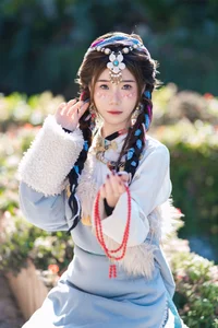 Vẻ Đẹp Thanh Khiết: Huang Ying Giữa Cánh Đồng Hoa Gesang Rực Rỡ Nơi Cao Nguyên-12