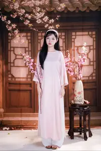 Graceful Asian Girl with Spring Blossoms Timeless Beauty Unveiled-7